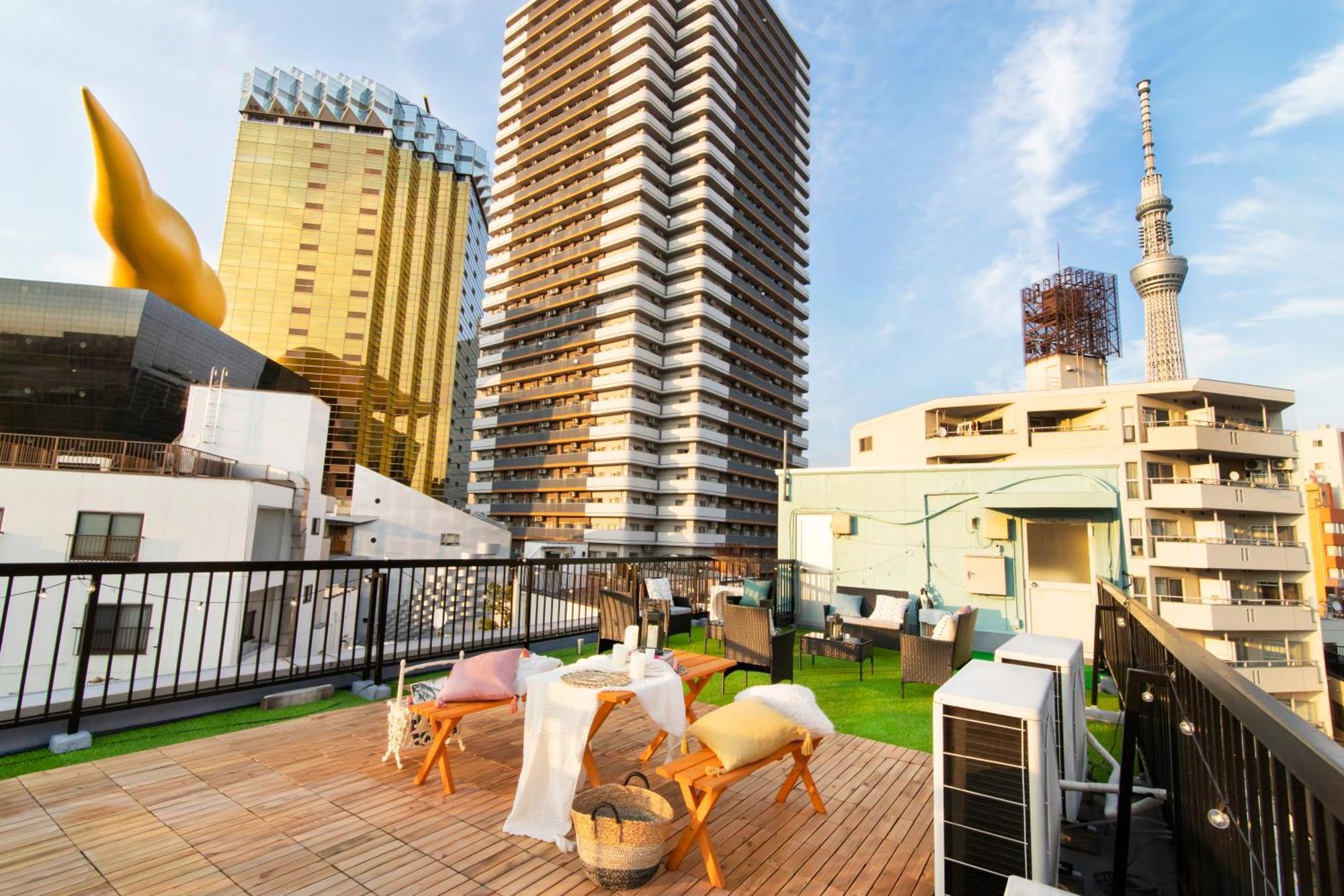 Meee Asakusa3F4F 浅草徒歩3分 140平米max22名 無料駐車場 屋上絶景 渋谷直通 Tokyo Exterior photo